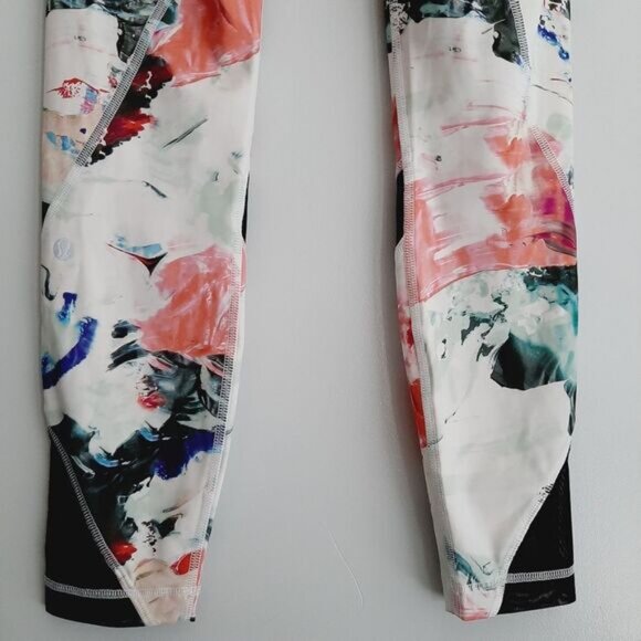 LULULEMON Inspire Tight II Full-On Luxtreme & Mesh Tight Leggings Abstract Sz 4 - Picture 13 of 16